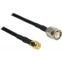 Cable coaxial DeLOCK 89499 CFD200 7,5 m TNC SMA Negro
