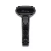 Lector de códigos de barras de mano QOLTEC 50868 — escáner láser 1D/2D, USB con cable e inalámbrico, distancia de trabajo 600 mm, negro