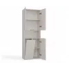 Armario de baño Nel DK 1K cesta color crema