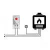 Termostato DELOCK 66824, carcasa de plástico, IP20, 30 W, 250 V, 10 A, 43×60×33 mm, gris/rojo