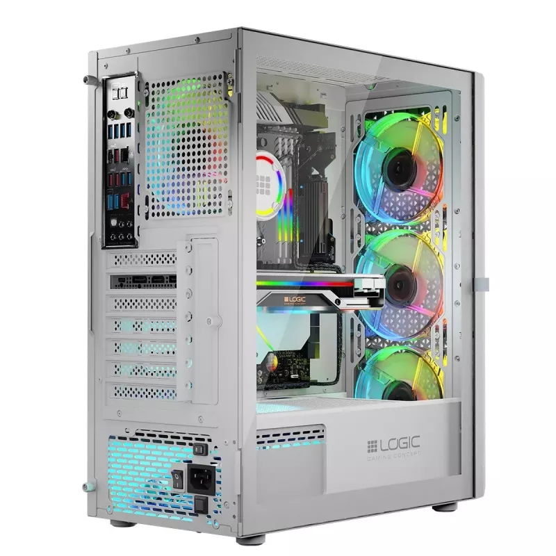 Carcasa Logic ARAMIS ARGB MINIDI USB 3.0 Blanca