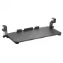 Bandeja de teclado Maclean MC-839 | Bandeja bajo el escritorio para teclado y ratón | Bandeja de teclado con abrazadera | Solución ergonómica para el puesto de trabajo