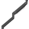 Maclean MC-968 Soporte de monitor de doble brazo con muelle de gas 17-57 27 kg Carga pesada Estable Totalmente articulado Soporte Máx VESA 200x200