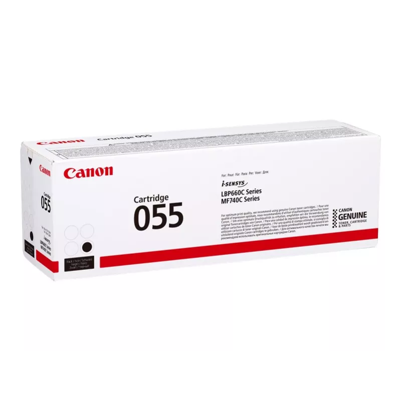 Cartucho de tóner Canon 055 1 unidad original negro