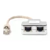 Adaptador de cable de parcheo Digitus CAT 5e apantallado 1:1