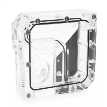 Depósito Alphacool 15075 Acrílico Negro Transparente 120mm