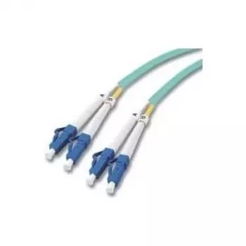 M-CAB - cable de red - LC multimodo (M) a LC multimodo (M) - 3 m - fibra óptica - simplex - 50/125 micrómetros - OM3 - aguamarina