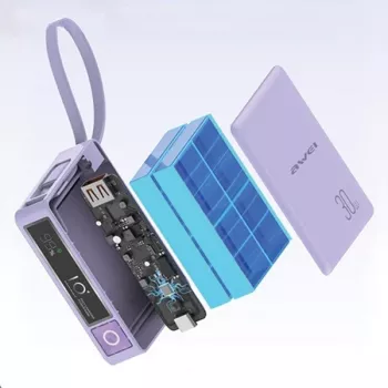 Batería portátil 10000mAh 30W P87K USB-C integrado
