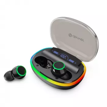 Denver TWE-55B Auriculares True Wireless Bluetooth, negro
