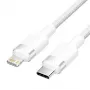 Cable Lightning Vention LALWH — 2 m, Lightning a USB-C, blanco