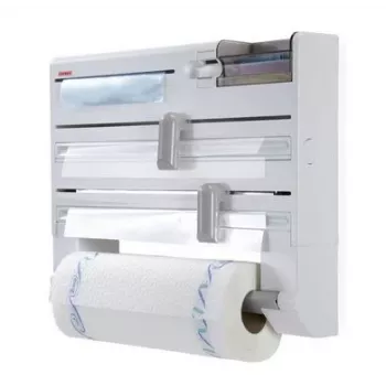 Soporte de pared para toallas de papel Leifheit 25723 — blanco, rollo individual