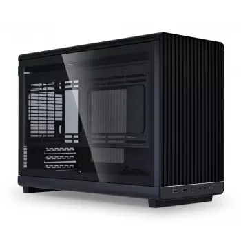 Panel lateral izquierdo de cristal templado para caja Lian Li A3-mATX – negro