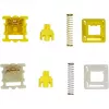 Set de interruptores mecánicos de teclado Keychron Gateron Cap V2 Gold Yellow G32 — 110 interruptores