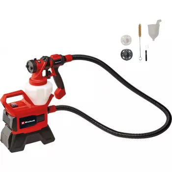 Power X-Change sistema de pulverización de pintura de batería TE-SY 18/90 Li-Solo, 18 voltios, pistola de pulverización roja/negra, sin batería ni cargador
