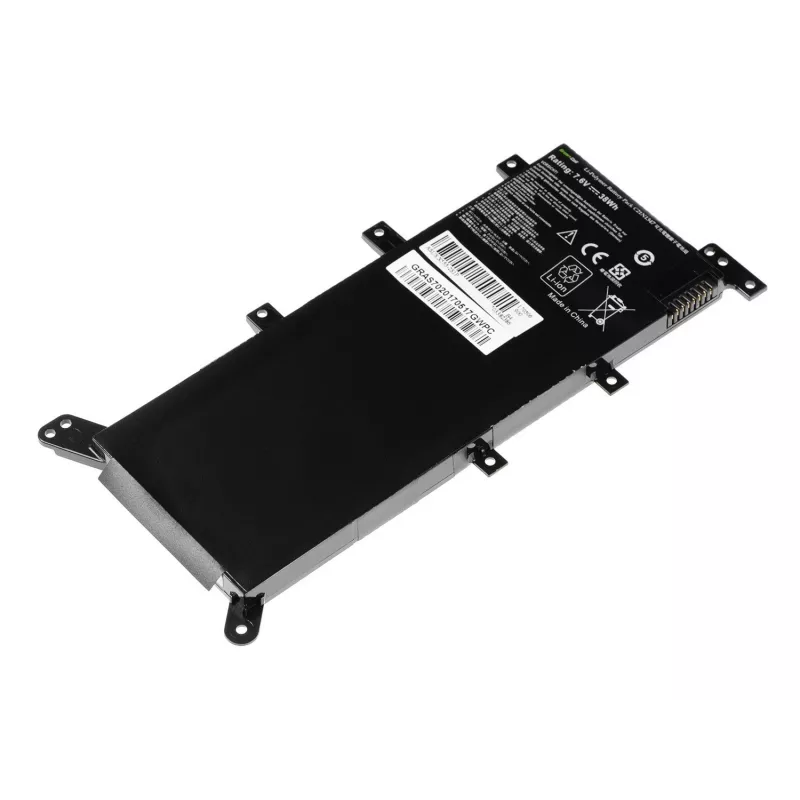 Batería para portátil Green Cell para ASUS A555 F555 K555 R556 X555, LiPo 4000 mAh, 7,6 V, 4 celdas, negro