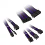 Kolink Core Adept Kit de Extensión de Cables Trenzados - Jet Negro/Titán Morado