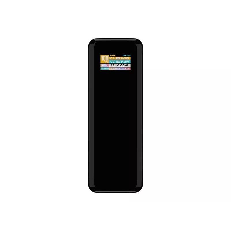 Batería externa BLOW AIR99.9 27000mAh PD 140W LCD — 2× USB‑C, 1× USB‑A, 27000 mAh, 140 W total