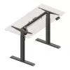 Ergo Office Escritorio eléctrico regulable en altura, Gris, Altura máx. 123 cm, 80 kg - sin tablero, para trabajar de pie y sentado, ER-433