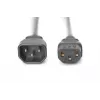 Assmann cable alargador de red. C14 - C13 M/H. 5,0m. H05VV-F3G 1,0 mm². az (AK-440201-050-S)