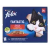Felix Fantastic sabores rurales en gelatina - Comida húmeda para gatos - 24x 85 g