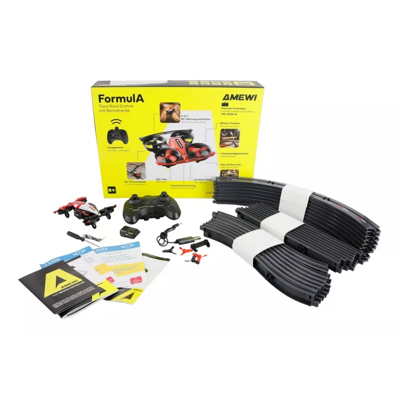 Amewi DRE Drone Formul A Track Race+ Circuito de carreras rojo (25359)