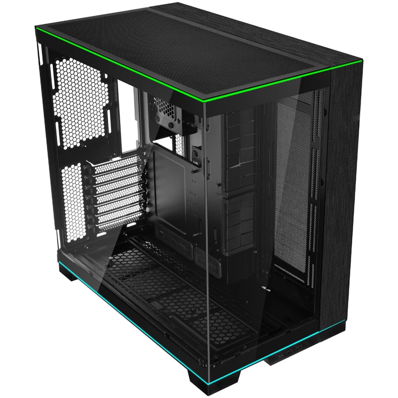 Caja de PC Lian Li O11DERGBX O11D EVO cristal semitorre negra RGB templado