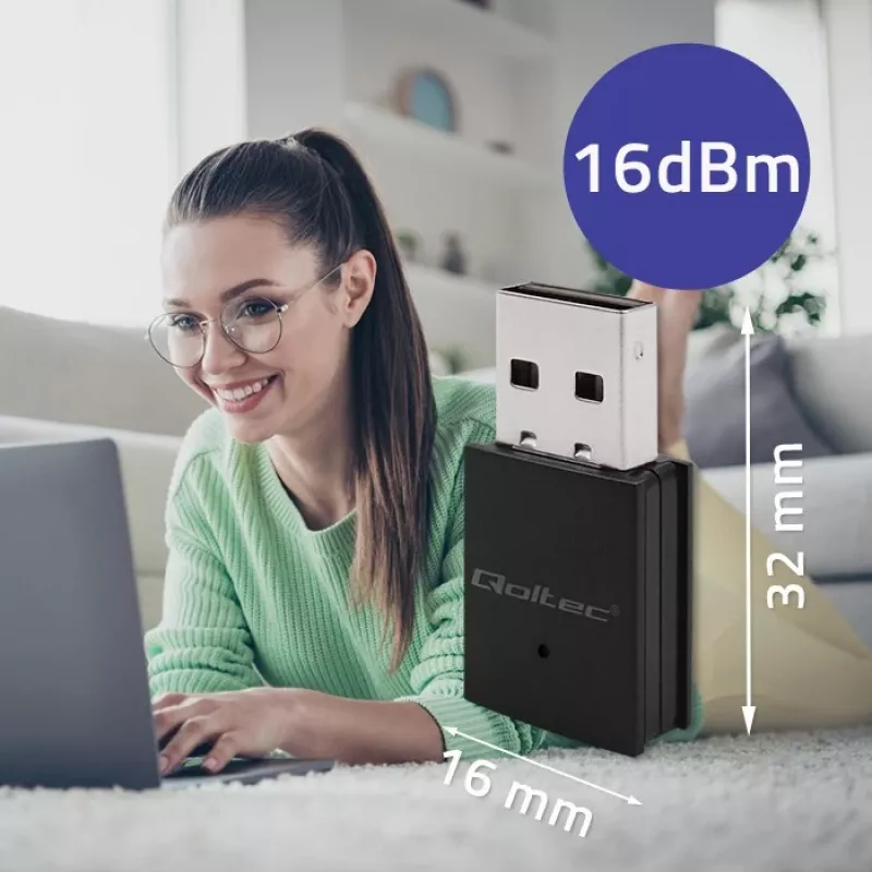 Adaptador inalámbrico Wi-Fi mini ultra rápido