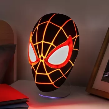 Lámpara de mesa Paladone Mask Light PP14323SPMVN Spiderman Miles Morales – luz nocturna con forma de personaje