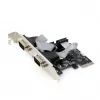 Tarjeta serie PCIe Gembird SPC-22, 2x RS-232, perfil bajo, WCH382, 2 Mbps