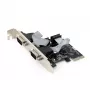 Tarjeta serie interna GEMBIRD SPC-22 PCIe RS-232 perfil bajo, WCH382, 16000 Kbit/s, 67×120×20 mm, negra