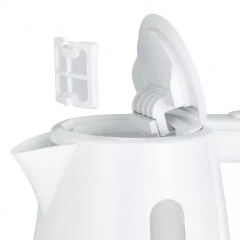Hervidor eléctrico SEVERIN 1 L 2200 W blanco — inalámbrico, base de 360°, resistencia oculta