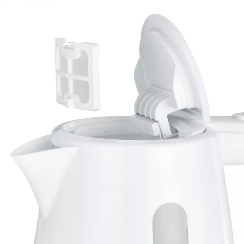 Hervidor eléctrico SEVERIN 1 L 2200 W blanco — inalámbrico, base de 360°, resistencia oculta