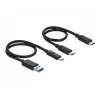 Estación de acoplamiento Delock M.2 - Adaptador de interfaz - Tarjeta M.2 NVMe - USB 3.2 (Gen 2) - Plata
