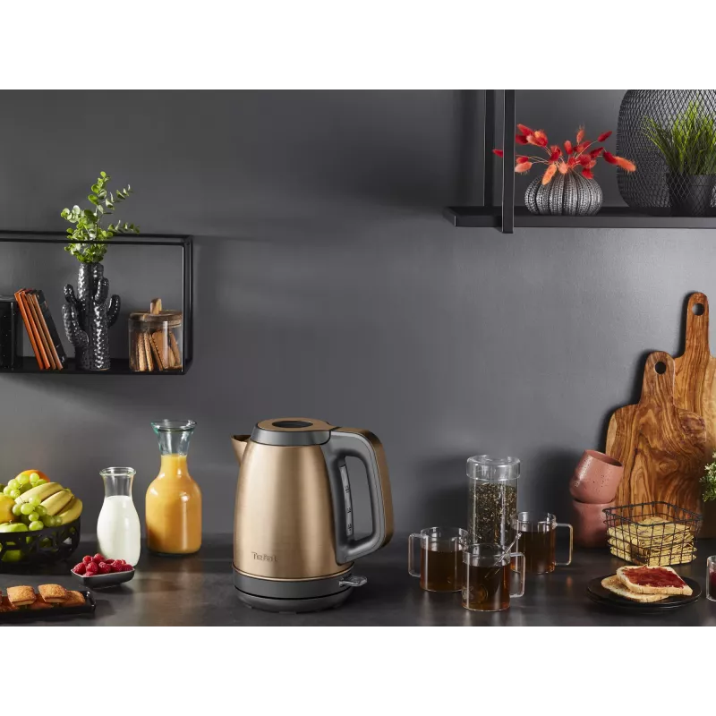 Hervidor Tefal 1,7 L 2400 W negro/cobre