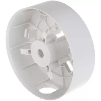 Caja de conexiones Hikvision DS-1280ZJ-PT3 – blanca, soporte universal, Ø12 cm, altura 40,5 mm, carga máx. 2 kg