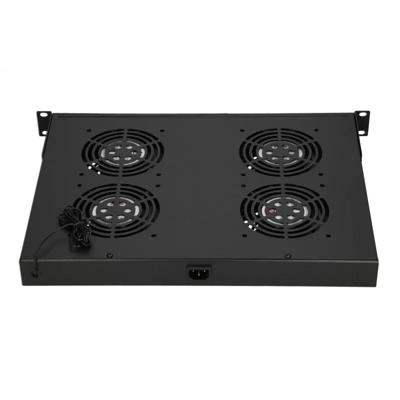 Panel de ventiladores Extralink 19 pulgadas 4 ventiladores con termostato