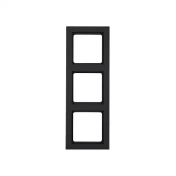 Placa de pared / tapa de interruptor Berker 10136096 — antracita plástico, sin tornillos, 1 ud.