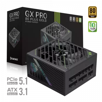 Fuente de alimentación Gamemax, 80 PLUS, Gold | GX PRO 1250G | 1250 W | totalmente modular