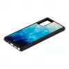 Funda protectora iKins para Samsung Galaxy Note 20 — Blue Lake y negro, funda fina
