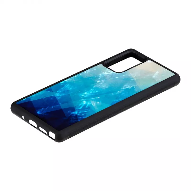 Funda protectora iKins para Samsung Galaxy Note 20 — Blue Lake y negro, funda fina