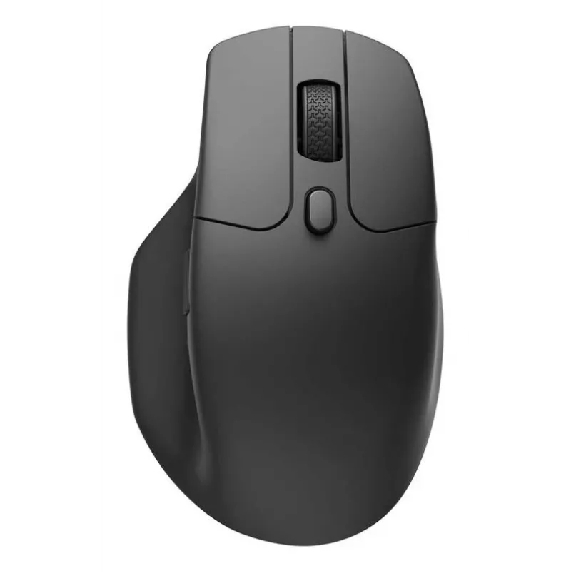 Ratón Keychron M6 para diestros universal — óptico, RF inalámbrico + Bluetooth + USB-C, 30000 DPI, negro