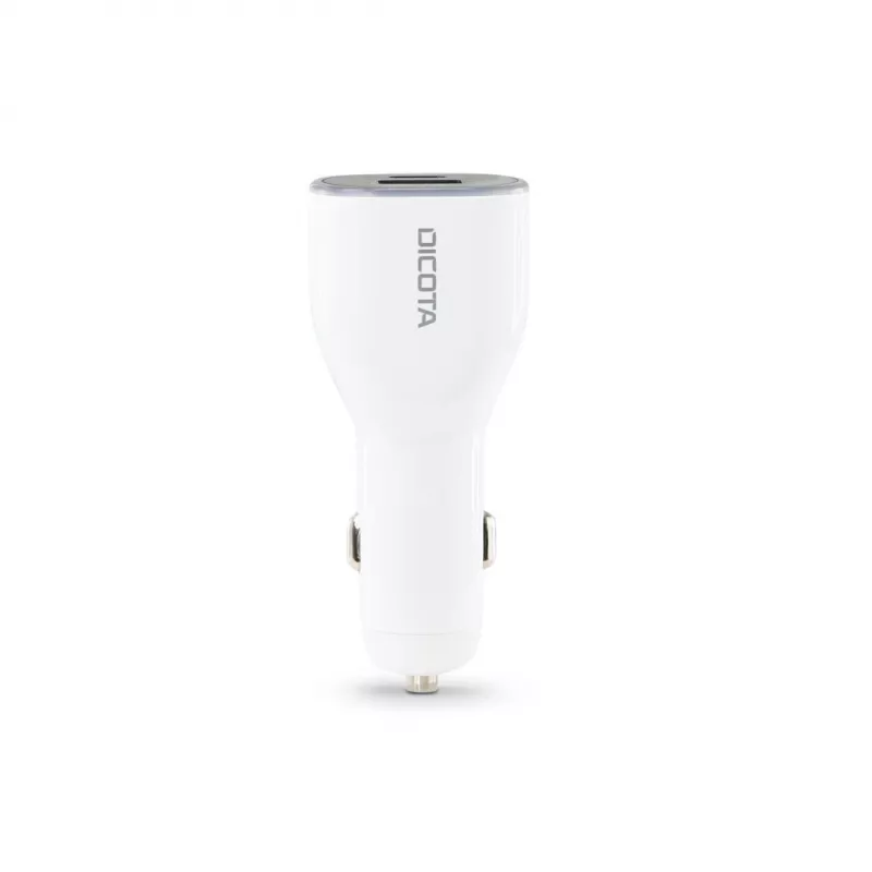 Cargador móvil DICOTA D31932 para portátil, smartphone, tablet blanco mechero de coche