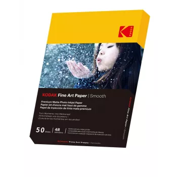 Papel Kodak Fine Art 230g mate recubierto liso 4/6x50