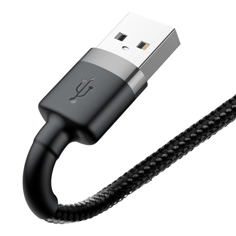 Cable Baseus Cafule USB Lightning 2A 3m (negro+gris)