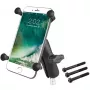 Soporte para telefono RAM Mounts X-Grip Large abrazadera de manillar de moto negro
