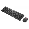 Conjunto de teclado y ratón inalámbricos Lenovo Essential Wireless Combo Gen2 — negro, diseño compacto, conexión inalámbrica
