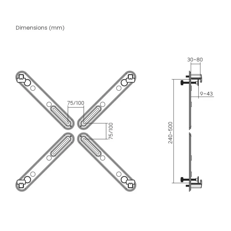 Adaptador para pantallas sin VESA MC-990