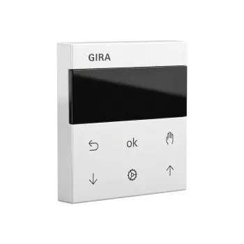 Temporizador de pared Gira S‑3000 536603 para persianas y circuitos, System 55, blanco puro