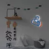 Lámpara de neón decorativa MANTA SNL90MT Style Neon Lights — motivo astronauta en cohete