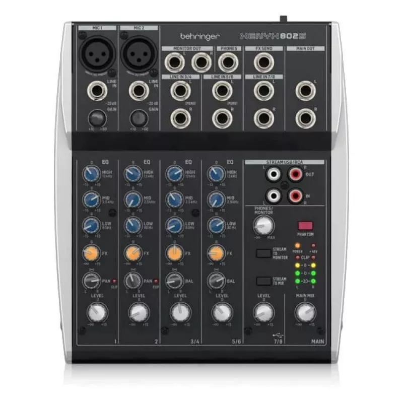 Behringer XENYX 802S - mezclador de audio analógico
